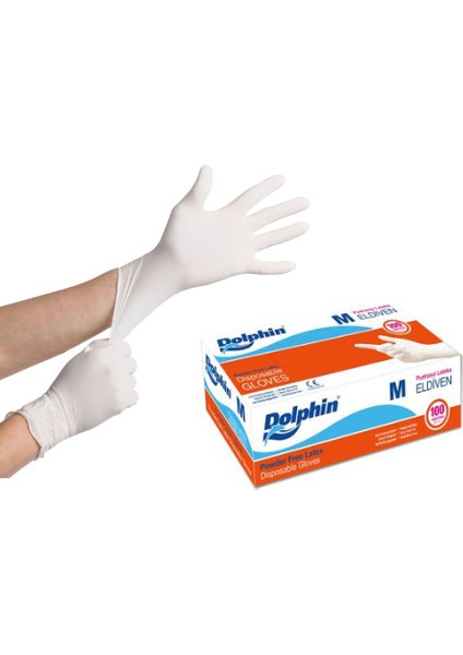 Lateks Pudrasız Muayene Eldiven Medium 5 x 100'lü fiyatları