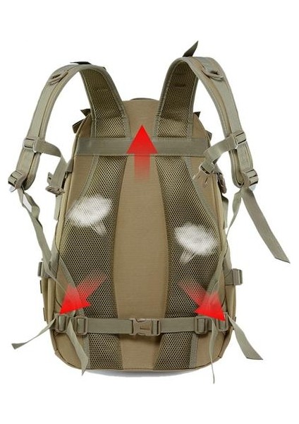 40L Kamp Sırt Çantası Askeri Çanta Erkekler Seyahat Çantaları Taktik Ordu Molle Tırmanma Sırt Çantası Hiking Açık Yansıtıcı Çanta(Yurt Dışından)