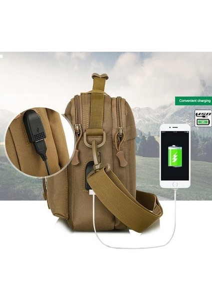 Açık Ordu Çanta Kamp Çantaları Trekking Erkek Kadın Taktik Omuz Kamuflaj Askeri Seyahat Çanta USB Yürüyüş Çantası(Yurt Dışından) fiyatları