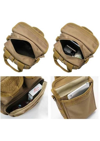 Açık Spor Taktik Omuz Çantası Molle Messenger Çanta Askeri Su Geçirmez Kamuflaj Crossbody Küçük Mini Çanta(Yurt Dışından) modelleri
