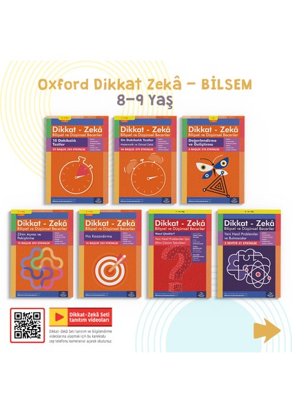 Oxford Dikkat Zeka - Bilsem (8-9 Yaş) - On Dakikalık Testler (8 - 9 Yaş) - Bilişsel ve Düşünsel Beceriler