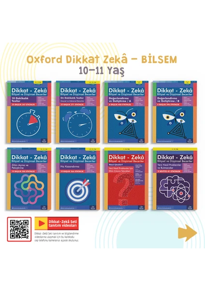 Oxford Dikkat Zeka - Bilsem 10-11 Yaş -On Dakikalık Testler 10-11 Yaş - Bilişsel ve Düşünsel Beceriler - On Dakikalık Testler - Uzaysal ve Mekânsal Beceriler 10 - 11 Yaş -