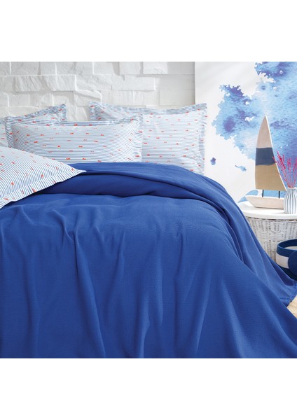 Bedding Portan Çift Kişilik Pike Takımı - Saks