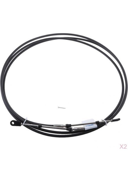 2 Adet 14 'marine Tekne Gaz Kelebeği Vites Kontrol Kablosu Yamaha Motor Dıştan Takma (Yurt Dışından)