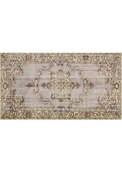 El Dokuma Eskitme Vintage Halı 149 X270 cm 8761
