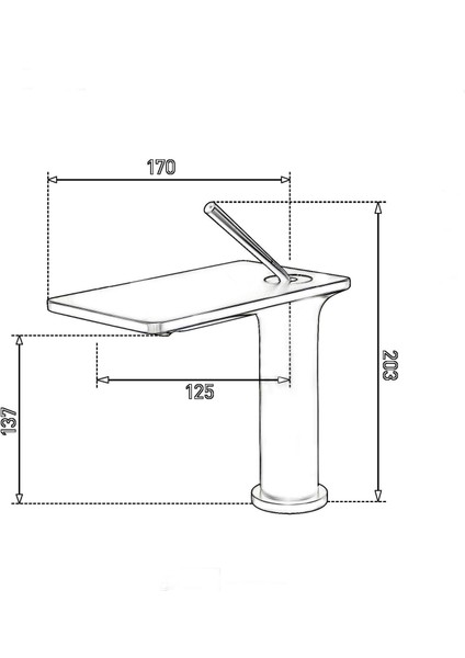 FJ-5012 Lavabo Bataryası Fırçalanmış Altın