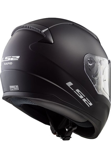 Rapıd Mat Siyah Kask 3xl Beden