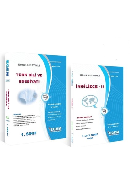 AÖF 1. Sınıf Türk Dili ve Edebiyatı Set (Bahar Dönemi) Set