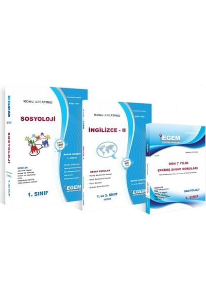 I AÖF 1. Sınıf Sosyoloji Set Bahar Dönemi 2 Yarıyıl