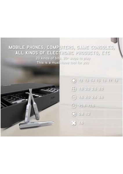 JM-8170 Cep Telefonu, Pc, Saat ve Kamera Için 21 Parça Çelik Tamir Seti, Çok Fonksiyonlu