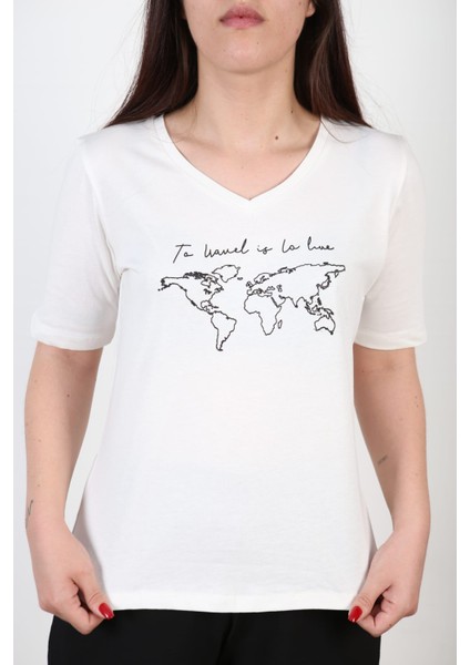 Bayan V Yaka Tshirt fiyatları