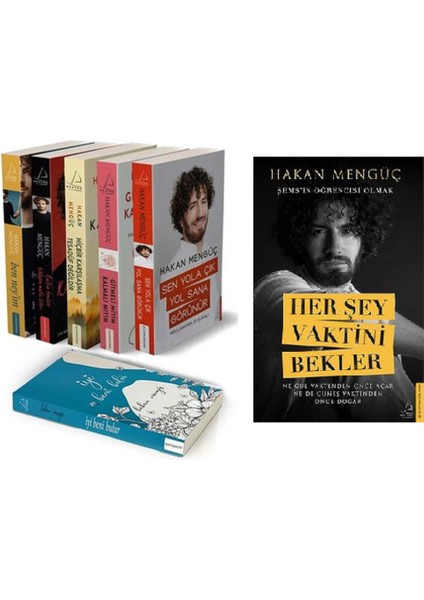 Her Şey Vaktini Bekler - Sen Yola Çık Yol Sana Görünür - Gitmeli Miyim Kalmalı Mıyım - 6 Kitap - Hakan Mengüç + Defter