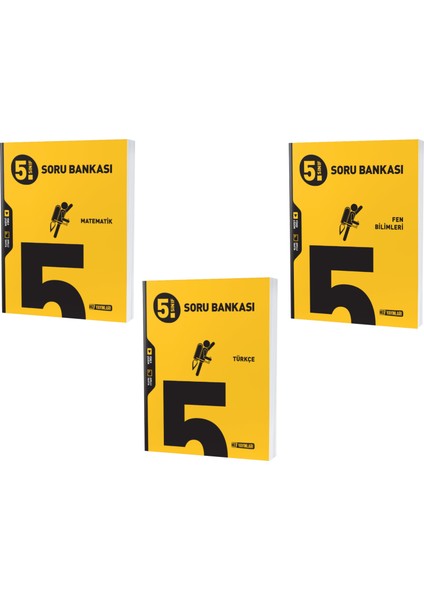 2023 5. Sınıf Matematik - Türkçe - Fen Soru Seti 3 Kitap