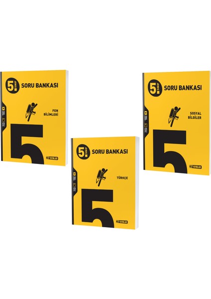2023 5. Sınıf Fen Bilimleri - Türkçe - Sosyal Soru Seti 3 Kitap