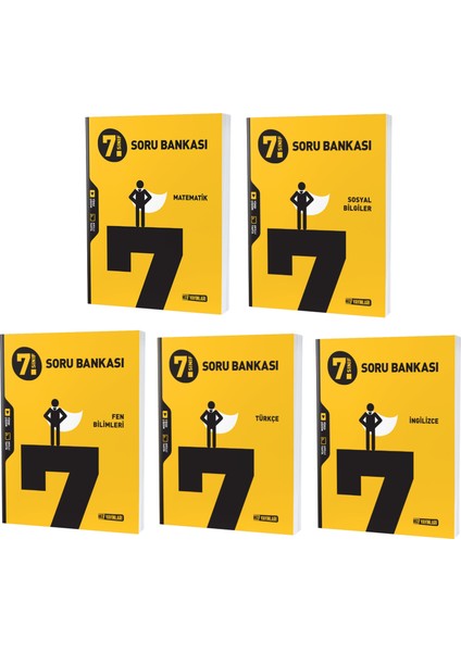 2023 7. Sınıf Matematik Türkçe Fen Sosyal Ingilizce Soru Seti 5 Kitap