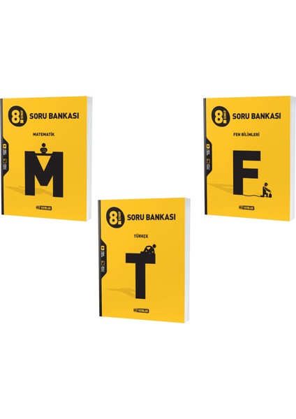 LGS 2023 8. Sınıf Matematik - Türkçe - Fen Soru Seti 3 Kitap