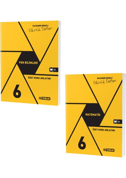 2023 6. Sınıf Matematik - Fen Bilimleri Defter Seti 2 Kitap