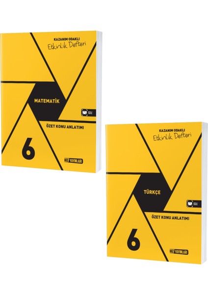 2023 6. Sınıf Matematik - Türkçe Defter Seti 2 Kitap