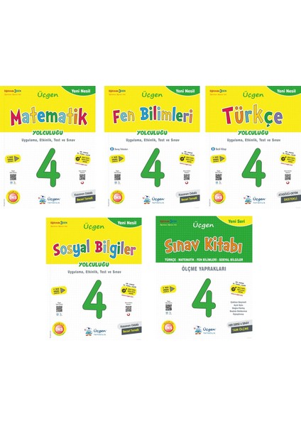 4. Sınıf Yeni Nesil Türkçe + Matematik + Sosyal + Fen + Sınav Kitabı Seti 2023