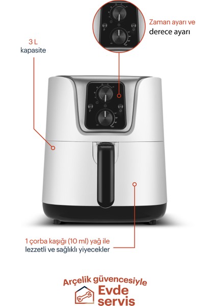 Airfryer FR 4032 A Az Yağlı Pişirici