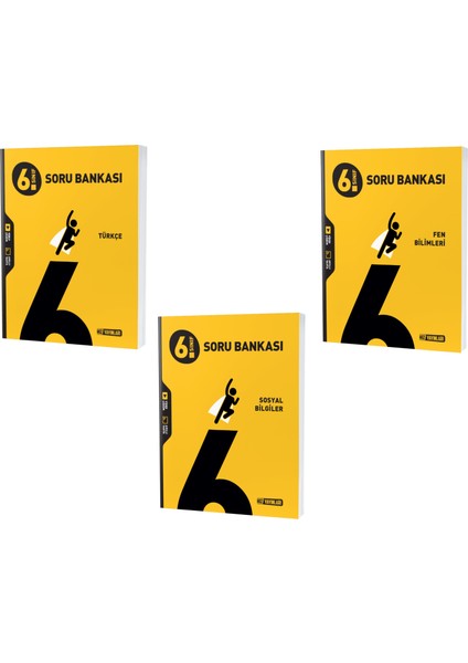 2023 6. Sınıf Fen Bilimleri - Türkçe - Sosyal Soru Seti 3 Kitap