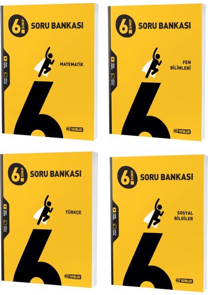 2023 6. Sınıf Matematik Türkçe Fen Sosyal Soru Seti 4 Kitap