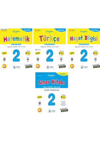 2. Sınıf Yeni Nesil Türkçe + Matematik + Hayat Bilgisi + Sınav Kitabı Seti 2023