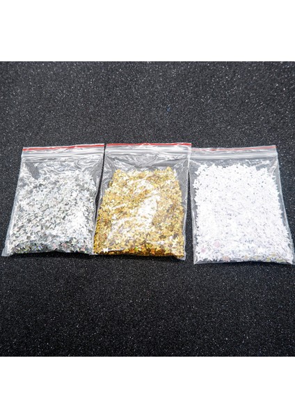 Mini Kelebek Gold Pul Paketi - 5 Gram - Epoksi Süsleme Pulu