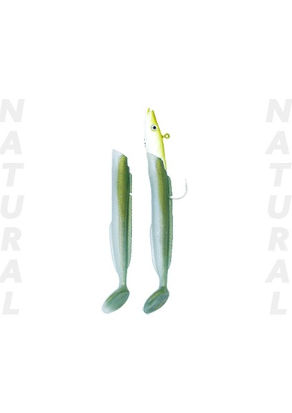 Salt Eel 10CM 12GR X2 Silikon Yem Natural