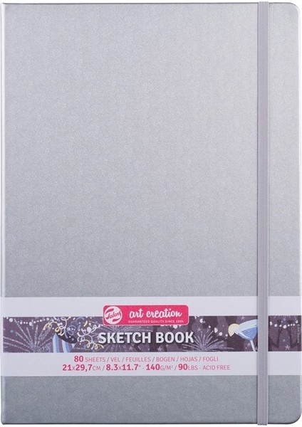 Art Creation Sketchbook Shiny Silver 21X30CM 140GR 80 Yaprak