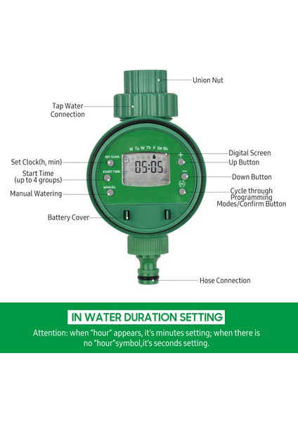 Kkmoon Dijital Otomatik Sulama Zamanlayıcısı Programlanmış (Yurt Dışından)