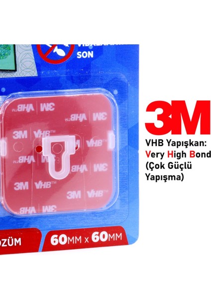 Bondit 3m Yapışkanlı Tablo Resim Duvar Askı Bandı Sök Tak 5 kg