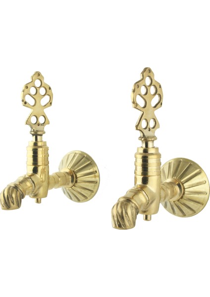 İkili Hamam Taslı Burmalı Sarı Osmanlı Musluk fiyatları