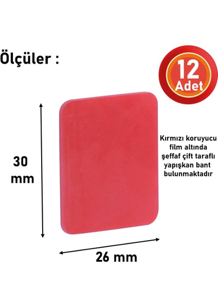 Bondit Çerçeve Tablo Banyo Mutfak Montaj Bandı Dörtgen 30X26MM