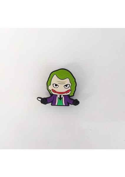 1 Adet Silikon Joker Figür Tekli Terlik Süsü Aksesuar
