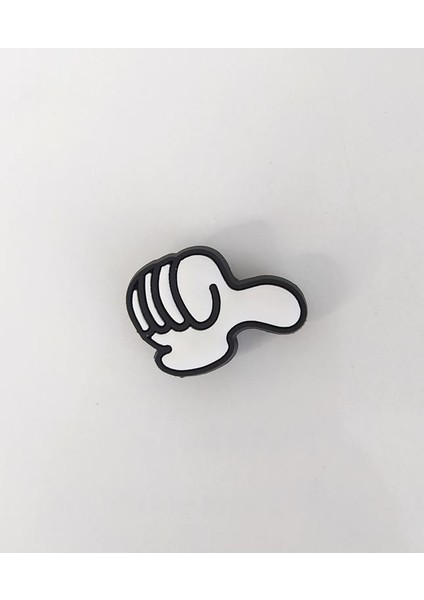 1 Adet Silikon Okey Işareti Tekli Terlik Süsü Aksesuar