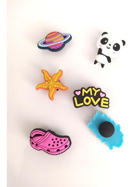 6 Adet Karışık Ithal Silikon Terlik Süsü Aksesuar 12088 fiyatları