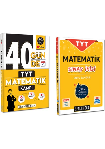 40 Günde TYT Matematik Kampı Sınav İkizi Matematik Soru Bankası Set 2 Kitap