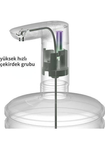 Mini Su Pompası Su Sebili Su Pompası USB Elektrikli Su Pompası Mini Su Pompası Şişelenmiş Su Elektrikli Pompa(Yurt Dışından)