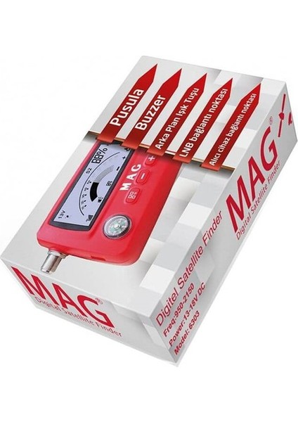 Mag MG-6303 LCD Ekranlı Digital Uydu Bulucu fiyatları