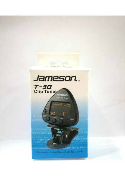 Jameson T-30 Clip Tuner Dijital Akort Aleti