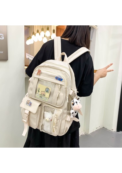 Öğrenci Okul Sırt Çantası - Beyaz (Yurt Dışından) modelleri