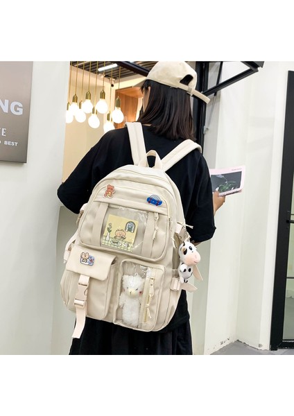 Öğrenci Okul Sırt Çantası - Beyaz (Yurt Dışından) fırsatları