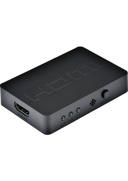 HDMI Switch Çoklayıcı 3 Port 1080P - Uzaktan Kumandalı HDMI Switch