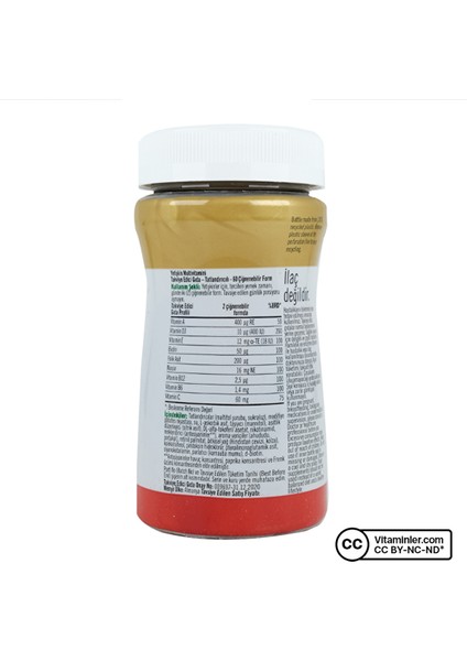 Adult Multivitamin Gummies With Vitamins C & D3 60 Çiğnenebilir Form fiyatları