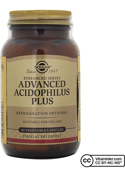 Advanced Acidophilus Plus 60 Kapsül
