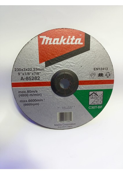 230X3X22.23MM 9"x1/8"x7/8 A-85282 Makita Betonkesme