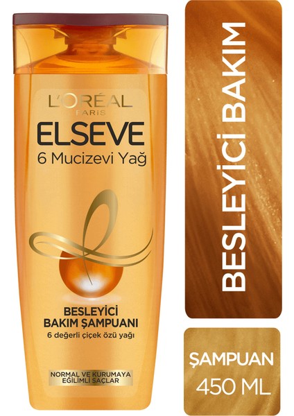 6 Mucizevi Yağ Şampuan 450 Ml
