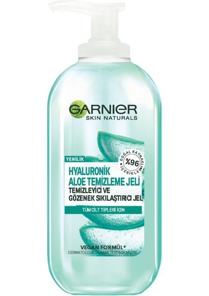 Bee Beauty Garnier Hyaluronik Aloe Temizleme Jeli 200 ml