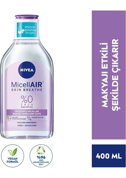 Micellar Makyaj Temizleme Suyu Hassas Ciltler 400 ml